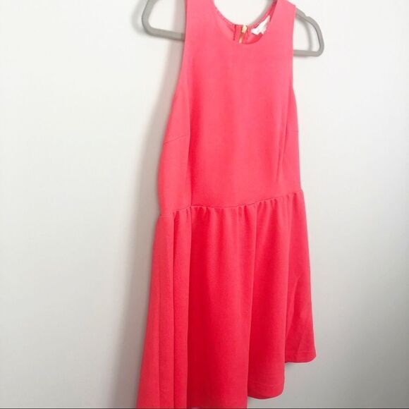 CHARMING CHARLIE | Dark Coral Zip Back Dress Large - Picture 2 of 7